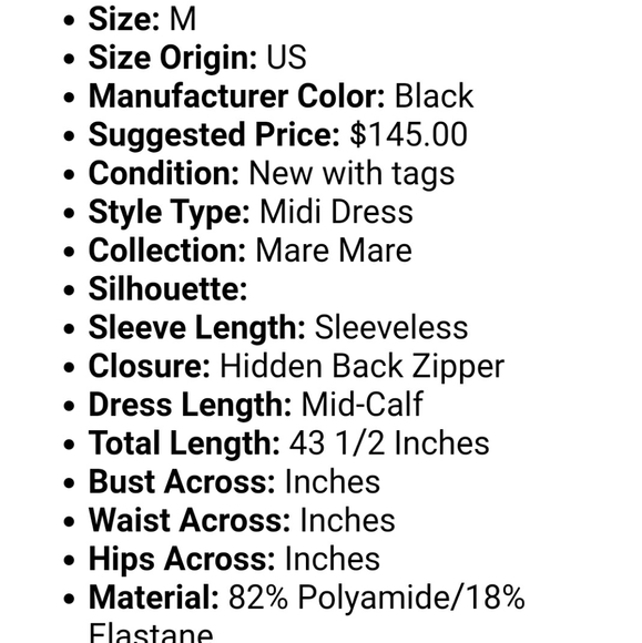 NWT MARE MARE Grommet lace up sexy dress. Semi formal / formal bodycon - Picture 5 of 9